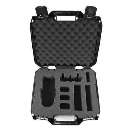 DRONESAFE Rugged Mini Drone Carry Case Organizer With Customizable Foam – Protect DJI Mavic Pro Foldable Drone Combo and Accessories Such as Remote Control , Extra Batteries , Propellers and