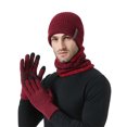 thumbnail image 1 of CSChome Hat Scarf Gloves Set Winter Hat Scarf Set - Unisex Thick Warm Elastic Non-Slip Touch Screen Cozy Windproof, 1 of 7