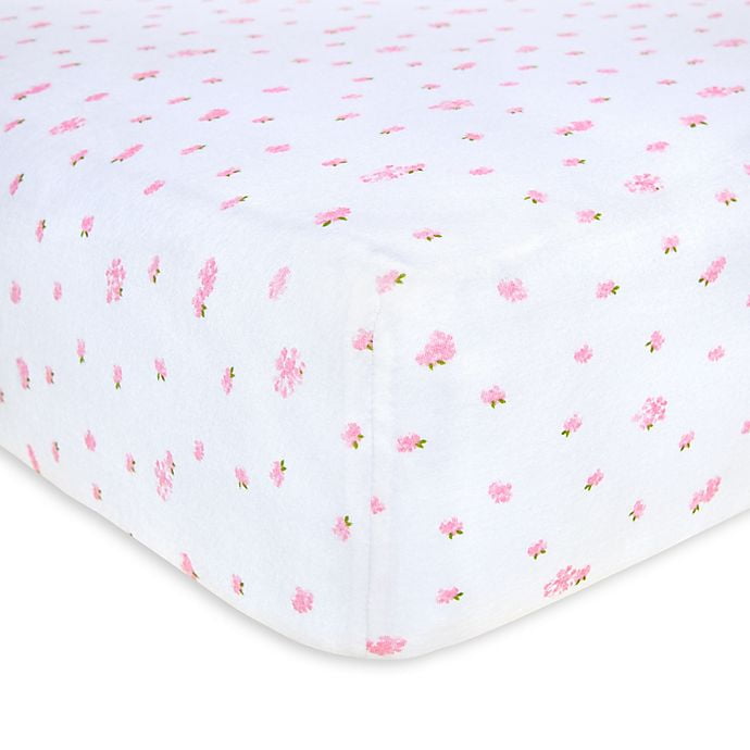 Burt's Bees Baby Butterfly Garden Organic Fitted Crib Sheet, Blossom