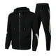thumbnail image 2 of Conjunto de 2 piezas de chándal informal con cremallera y sudadera con capucha y pantalones de chándal para hombre 2024, chaquetas para correr al aire libre para hombre, ropa deportiva, pantalones par, 2 of 4