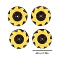 thumbnail image 3 of Rueda Mecanum 48/60/80MM Neumático omnidireccional de alta dureza para robot inteligente AGV, 3 of 8