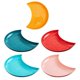 thumbnail image 1 of 5Pcs Plastic Food Tray Creative Fruit Plate Snack Dessert Tray Pastry Plate Mix, 1 of 4
