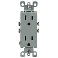 thumbnail image 2 of Leviton 5325-GS Outlet 15 amps 125 V Duplex Gray 5-15R Gray, 2 of 2