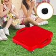 thumbnail image 1 of Tabla de suelo para niños, tabla para sentarse, actividades al aire libre, habilidades motoras finas con asas, equipo de juego interior para parque y Rojo, 1 of 8