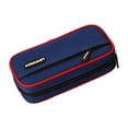 thumbnail image 2 of XMMSWDLA Pencil Cases for Adults Dark Blue Pencil Casesdouble Layer Pencil Case，Simple Pencil Case，Elementary School Junior High School Utensil Box Pencil Cases for Boys, 2 of 9