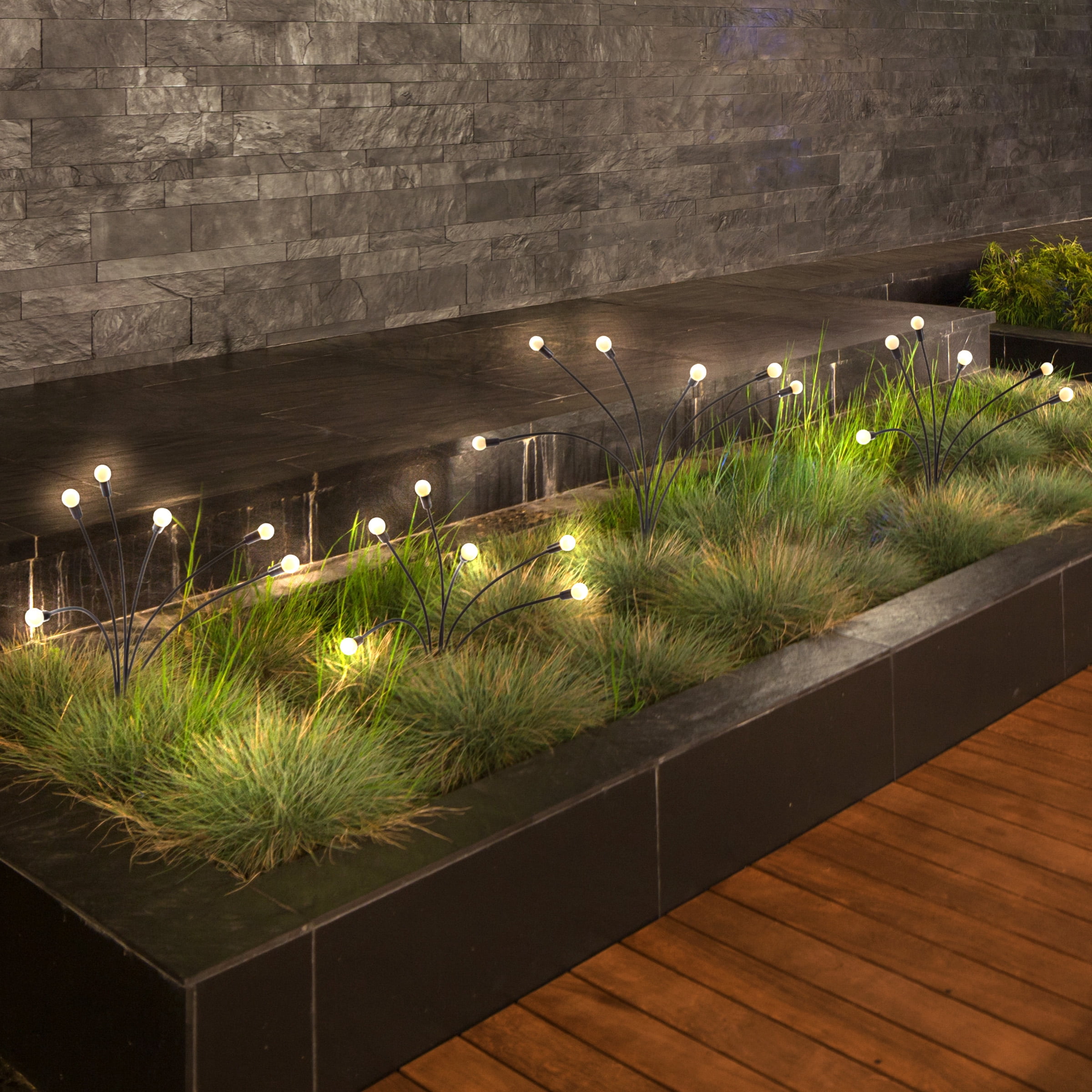 Pure Garden Outdoor Solar Garden Lights 4-Pack