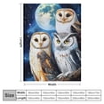 thumbnail image 4 of Orinice Soft Cozy   Throw Blanket for Couch, Owls Moon,   40x50in, 4 of 6
