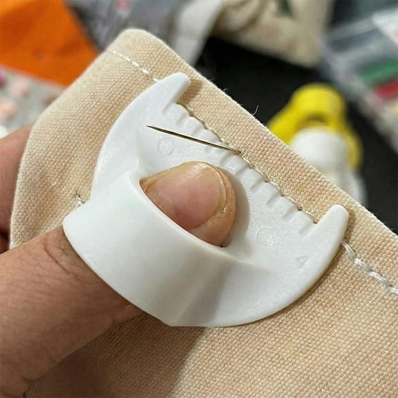 GJX 2-Pack Edge Stitch Sewing Tools,4Mm Hemmer Sewing Guide&Seam Finisher for Diy Fabric,Quick Clothing Repairs and Neat Hems [White]