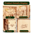thumbnail image 4 of Music Park 3D Wooden Puzzles Merry Christmas Model Kit Night Lights Desk Decorations Birthday  Gifts For Women Age14+, 4 of 9