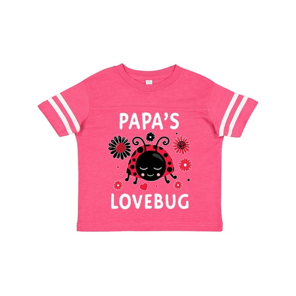Inktastic Valentine's Day Papa's Lovebug Boys or Girls Toddler T-Shirt