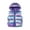 Blue, variant on Mercatoo Baby Boys Girls Puffer Down Vest Hooded Kids Metallic Zip Up Sleeveless Jacket Vest Lightweight Fall Winter Waistcoat Pockets