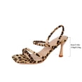 thumbnail image 2 of SACFOF Kitten Strappy Heels for Women Square Open Toe Ankle Strap Heeled Sandals Dressy Wedding Shoes, 2 of 6