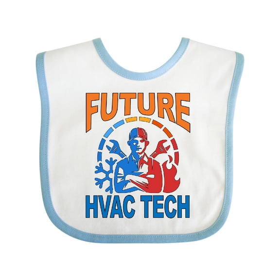 Inktastic Future Hvac Technician Boys Baby Bib