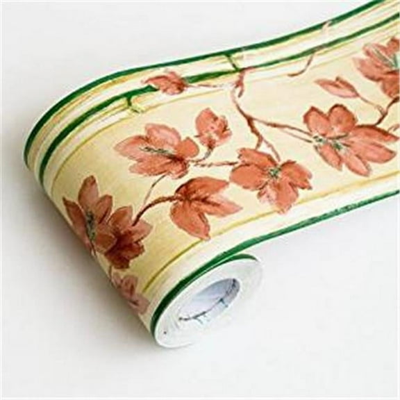 B2022-1-Roll Autumn Vines - Self-Adhesive Wallpaper Borders Home Decor Roll  Multicolor