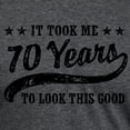 thumbnail image 3 of CafePress - Funny 70Th Birthday Men's Deluxe T Shirt - Mens Tri-blend T-Shirt, 3 of 4