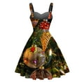 thumbnail image 3 of DailyTrove Women's Colorful Floral Print & Flare Dress, Sleeveless, Garden Party & Brunch Wear, Breathable Fabric, 3 of 5