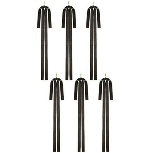 Baohd 6 Velvet Large, Rustic Fashionable And Versatile, Suitable Staircases, Christmas Large Bows, for dimensions(2.5cm/4060cm) black coffee