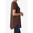 thumbnail image 4 of TheMogan Women's PLUS Basic Crew Neck Round Hem Short Sleeve Draped Jersey Tee, 4 of 6