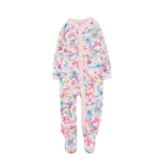 Mameluco Baby Creysi One For You Niña 3M Estampado de Flores Grandes Rosa