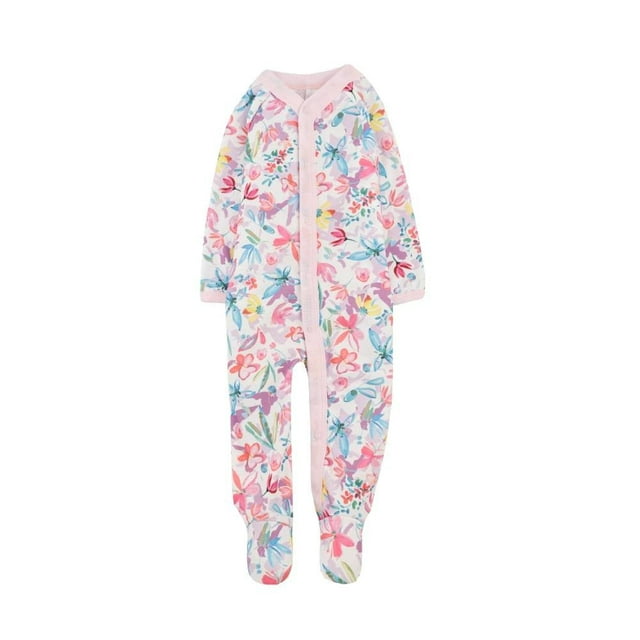 Mameluco Baby Creysi One For You Niña 18M Estampado de Flores Grandes Rosa