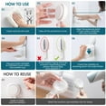 thumbnail image 5 of Jabonera de doble capa con ventosa, soporte resistente para esponja para ducha, baño, bañera y fregadero de cocina, 5 of 5