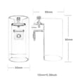 thumbnail image 3 of Fish Feeding Ring Aquarium Safe Floating Food Feeder for Goldfish Clear Acrylic Suspensible Circle Bucket Shape, 3 of 4