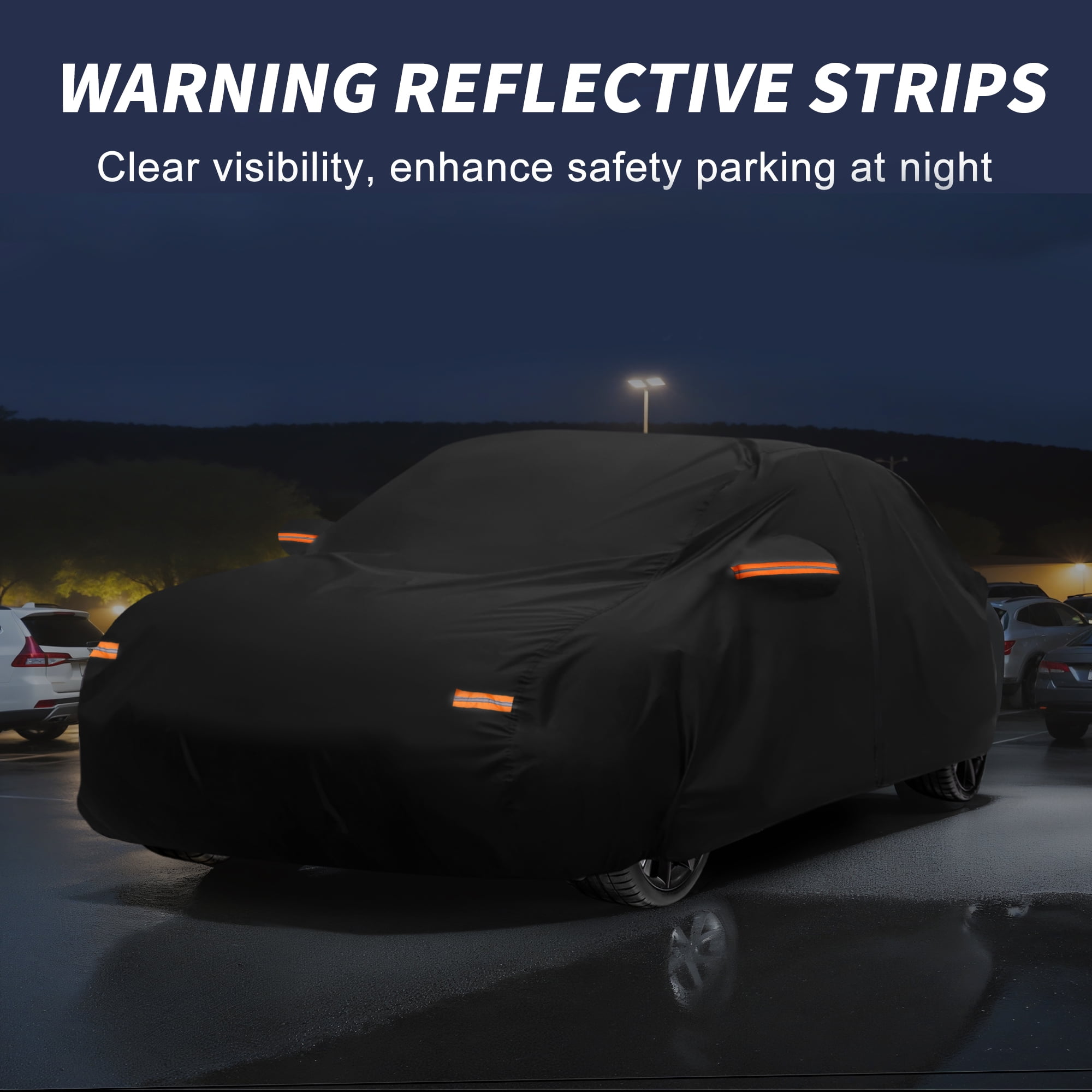 Unique Bargains 210D-PU Car Cover for Hyundai Sonata Sedan