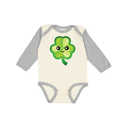 

Inktastic Irish Shamrock Funny St Patricks Day Gift Baby Boy or Baby Girl Long Sleeve Bodysuit