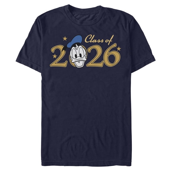 Mens Mickey & Friends Donald Class of 2026 Stars T Shirt
