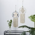 thumbnail image 2 of DecMode Multi Colored Metal Macrame Wall Decor with Fringe Detailing (2 Count), 2 of 8