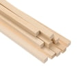 thumbnail image 1 of Uxcell 10-Pack Varillas Cuadradas de Madera, 5/16 x 12 Pulgadas Varilla Cuadrada de Madera Sin Terminar, Palos de Madera para Manualidades, 1 of 1