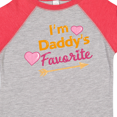 thumbnail image 4 of Inktastic I'm Daddy's Favorite with Arrow and Hearts in Pink Boys or Girls Toddler T-Shirt, 4 of 5