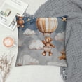 thumbnail image 2 of Qinduosi Funny Animals Pillow Covers Set of - Nursery Decor, Kids Room Decor for Girls Boys, Kids Playroom Decor, Baby Boy Girl Nursery Decor, Kids Decorative Pillow White, 2 of 5