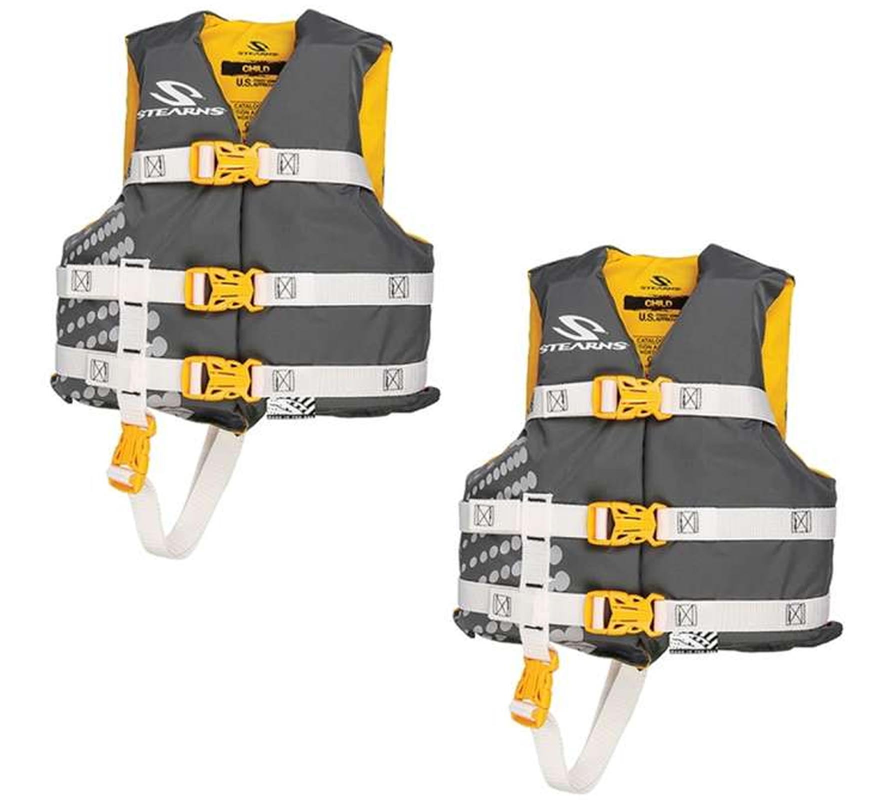 (2) COLEMAN Stearns Classic Series Kids Life Jacket Flotation Vests 30-50Lbs by COLEMAN