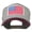 Maroon Grey, variant on White American Flag Patched Cotton Twill Cap - Maroon Grey OSFM