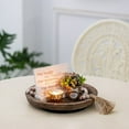 thumbnail image 3 of Hanobe Turntable Wood Lazy Susan Organizer For Table Top, Decorative Round  Candle Holder Trays for Kitchen Countertop Coffee Table Tray Decor Centerpiece, 3 of 9