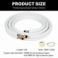 thumbnail image 4 of HVAC Brass Piping set Three Layer Insulated Tubes Flexible Small Split Brass Lines Brass Tubing Refrigerants Line, 4 of 7
