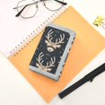 thumbnail image 7 of JIALIOU Nylon Trifold Card Wallet with ID Window Zipper Pocket for Men Women Teen Sleep Cute Deer, 7 of 7