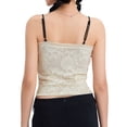 thumbnail image 2 of Lamuusaa Women Vest Tops, Sleeveless Off Shoulder  Lace Casual Party Street Summer Short Shirt, 2 of 8