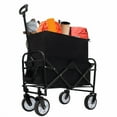 thumbnail image 4 of Minimeetall Extention ExCollapsible Foldable Wagon Cart Beach Wagon Heavy Duty Utility Cart Utility Wagon Grocery Cart For For Camping Shopping Sports Gardeing Fishing Supports 225lbs, 4 of 20