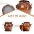 thumbnail image 5 of Raindrops 1Set Vintage Kimchi Pot Sealed Ceramic Grain Storage Jar for Hotel Dining Room, 5 of 6