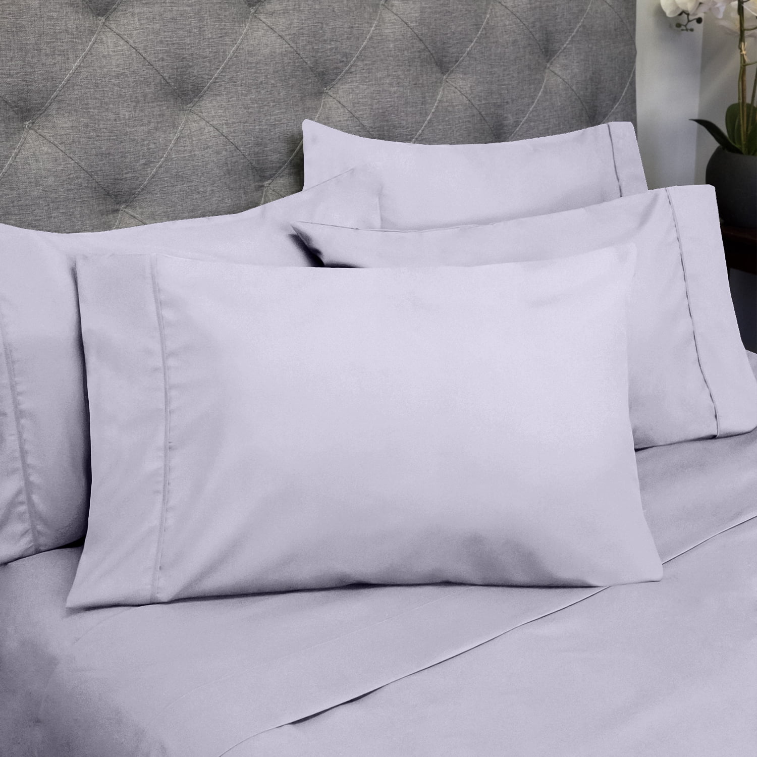 Details about   Select Solid Color Fitted Sheet+2 Pillow Case 1000TC Egyptian Cotton US Cal King 