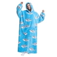 thumbnail image 2 of Komoo Oversized Hoodie Blanket Women Men Cartoon Printed Fleece Long Blanket Hoodie Giant Hoody Hoodie, 2 of 8