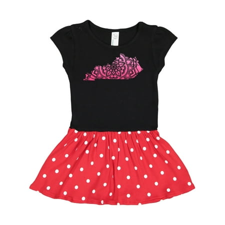 

Inktastic Kentucky Silhouette Mandala Gift Toddler Girl Dress