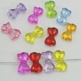 thumbnail image 6 of EOEMY 50 Mixed Color Transparent Acrylic Bowknot Bows Charm Beads 18mm Diy Earring, 6 of 6