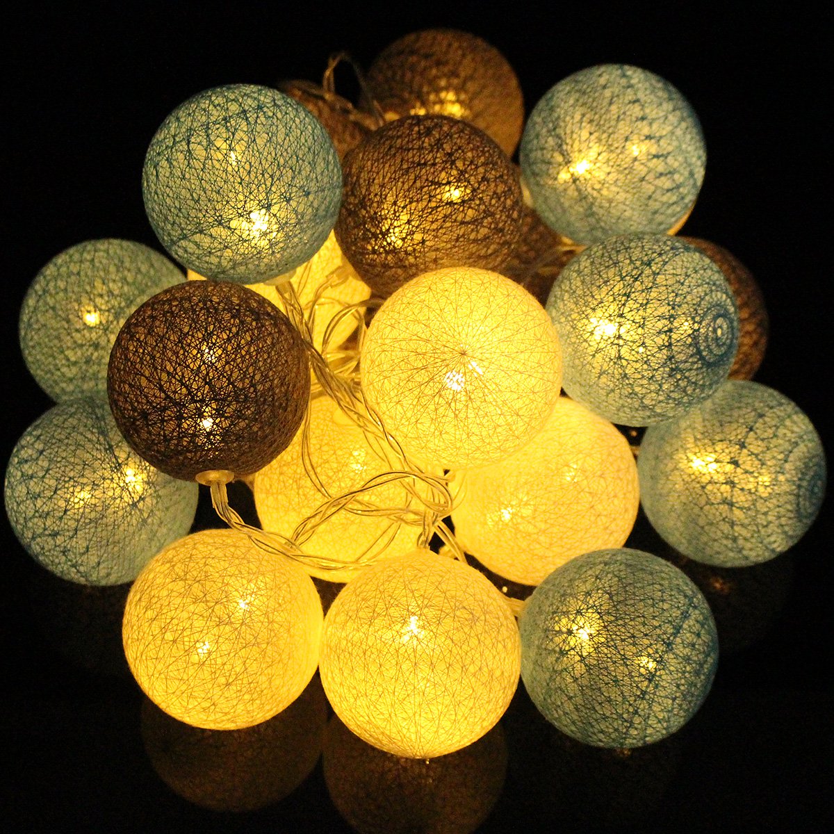 20 Sweet Pastel Cotton Ball With Led Battery Operated String Lights Wedding Walmart Canada