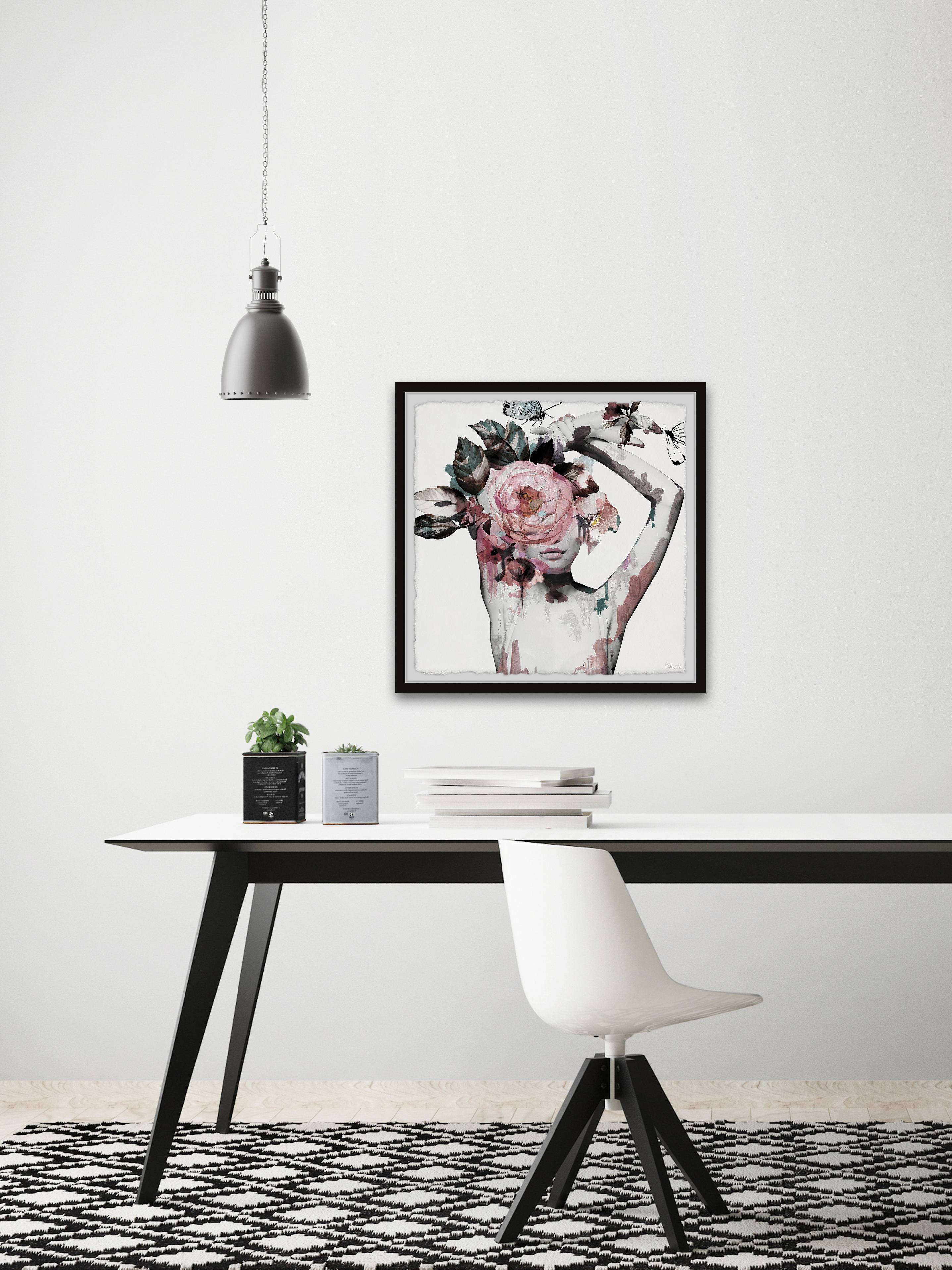 Parvez Taj Tainted Crown Framed Wall Art, 12" x 12"