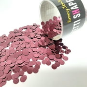 JIMMY JEMS Confetti Circle 1/4" White - Half Pound (8 oz) - CCL8682