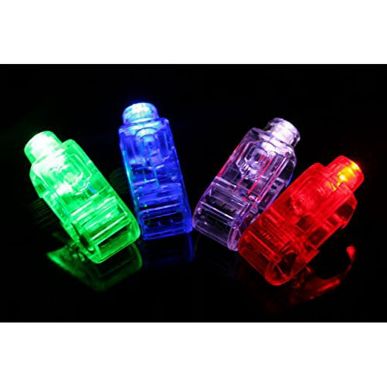 100 Bulk LED Personal Party Finger Light Flashlight - 5 Color Assortment -  Ideal New Years Eve Party Light