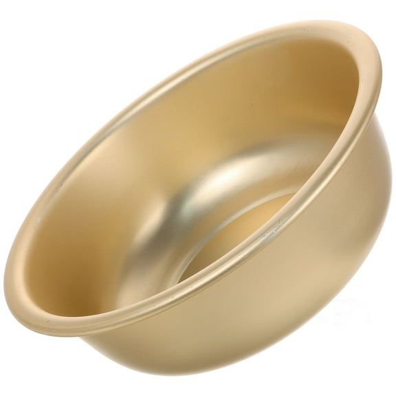 MLINS Aluminum  Traditional Basin Large Capacity Metal Bowl Round Washing Basin Deepen Basin